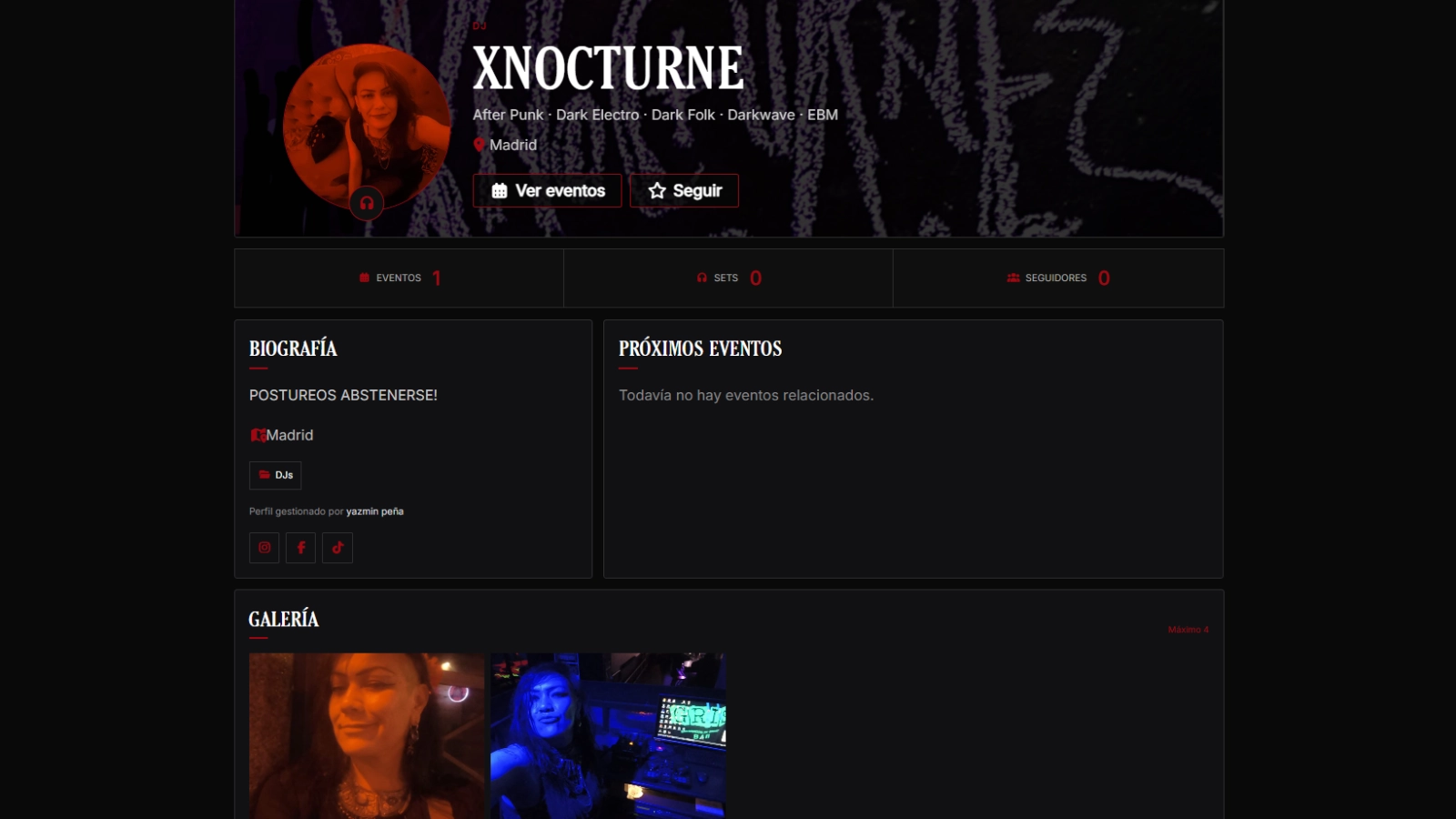 Perfil para Seguir