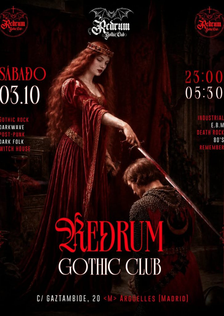 – RedRum Gothic Club 3 Octubre 2026 –