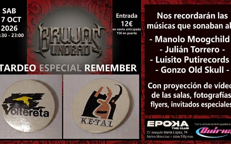 Tardeo Especial REMEMBER VOLTERETA KE-TAL
