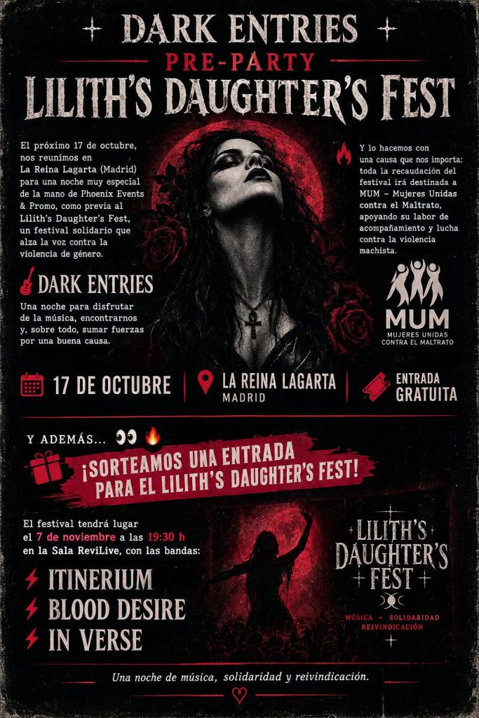 Dark Entries · Pre-Party Lilith’s Daughter’s Fest