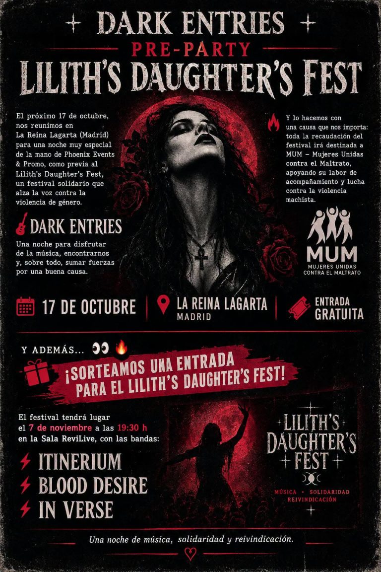 Dark Entries · Pre-Party Lilith’s Daughter’s Fest
